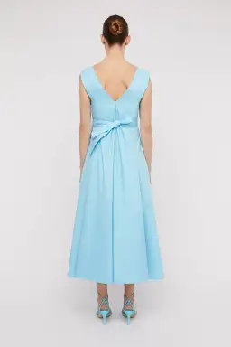 Scanlan Theodore Parachute Panelled Dress Blue Size 8 / S for rent on The Volte - image 3