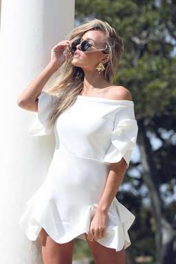 Maurie and Eve Jagger Dress - White