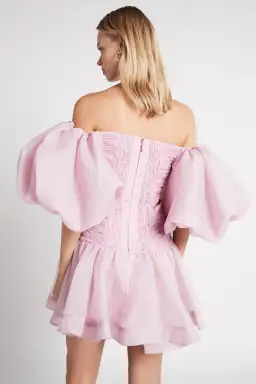 Aje Myriad Mini Dress Lilac Size AU 12 for rent on The Volte - image 2