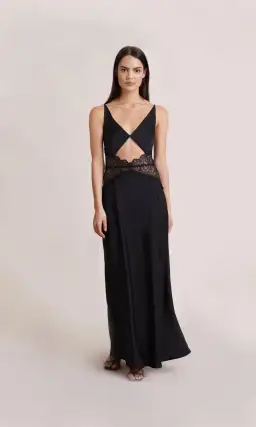Bec and Bridge Camille Maxi Dress Black Size 14  for rent on The Volte - image 1