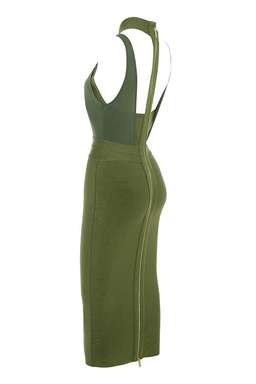 House of CB Caruso Midi Dress Green Size 8 for rent on The Volte - image 3