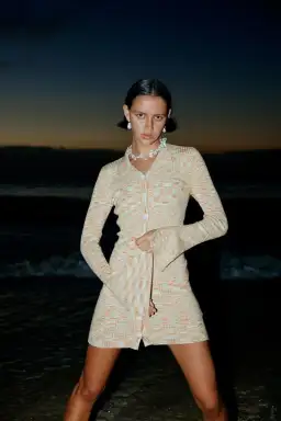 C/MEO Collective Solstice Knit Dress Sherbet Marle Size 10 for rent on The Volte - image 1