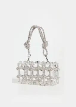 Cult Gaia Bess Shoulder Bag Silver 
