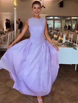 Rachel Gilbert Sophia Dress Lilac Size AU 12 for rent on The Volte - image 3