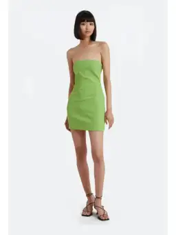Bec & Bridge Karina Mini Dress Pea Green Size AU 6