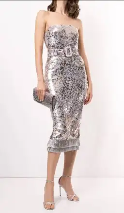 Rachel Gilbert Hunter Dress Lilac Size AU 12 for rent on The Volte - image 1