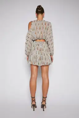 Scanlan theodore GGT Foulard Mini Dress Print Size 10  for rent on The Volte - image 3