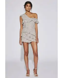 Sir The Label Emelie Mini Dress Print Size AU 8