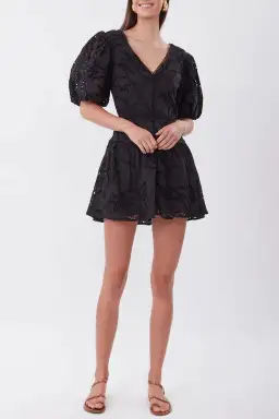 Torrance Tie The Knot Mini Dress Black Size AU 6 for rent on The Volte - image 1