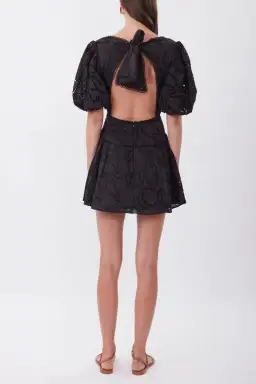 Torrance Tie The Knot Mini Dress Black Size AU 6 for rent on The Volte - image 2