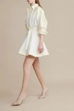 Acler Vienna Dress In Cannoli Cream Size AU 10 for rent on The Volte - image 2