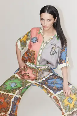 Alemais Trippy Troppo Shirt and Pant Two Piece Set Multi Print Size 10 for rent on The Volte - image 4