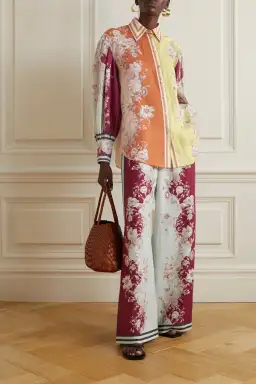 Alemais Marlow Shirt and Pant Set Floral Size AU 10