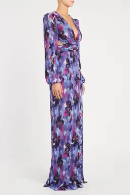 Rebecca Vallance Violet Deluge Gown Floral Print Size 8 for rent on The Volte - image 2