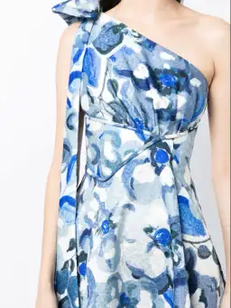 Rachel Gilbert Emiliano Dress Blue Print 0 / AU 6 for rent on The Volte - image 4