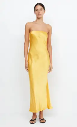 Bec & Bridge Moon Dance Strapless Dress Mango Size AU 10