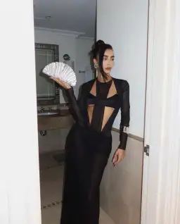 Christopher Esber Boudica Dress Black Size AU 8 / S for rent on The Volte - image 2