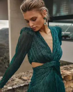 Sheike Millenium Dress in Emerald Size 12 for rent on The Volte - image 2