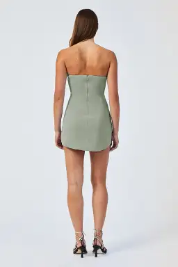 Suboo Remi Corset Mini Dress Sage Size S /Au 8