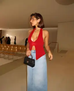 With Jean Rose Top Size S / Au 8 for rent on The Volte - image 1