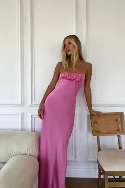 Bec & Bridge Amber Gown Pink Size 10 for rent on The Volte - image 3