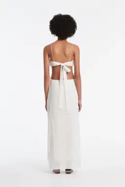Sir the Label Allegra Frill Maxi Dress Ivory Size 2 / AU 10 for rent on The Volte - image 2