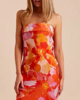 Lover Annika Bow Slip Midi Dress Floral Size 14 for rent on The Volte - image 2