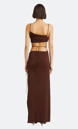 Bec & Bridge Dilkon Brown Maxi Dress Brown Size AU 12  for rent on The Volte - image 3