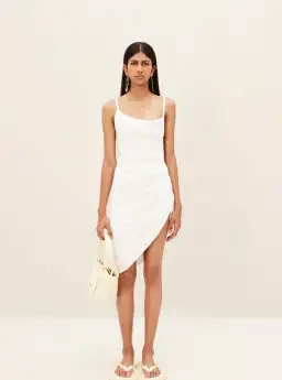 Jacquemus La Robe Saudade White Size 36 / AU 8  for rent on The Volte - image 1