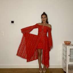 Thurley Folklane Dress Red 6 for rent on The Volte - image 5