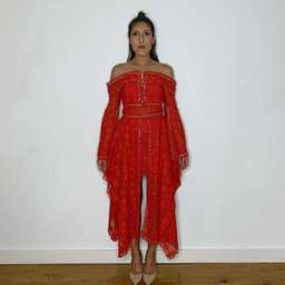 Thurley Folklane Dress Red 6 for rent on The Volte - image 3