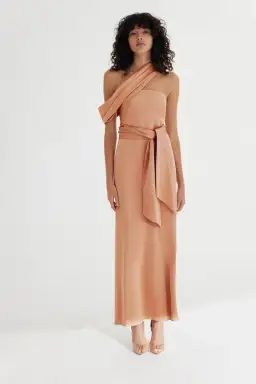 Significant Other Amal Dress in Caramel Size 10 for rent on The Volte - image 1