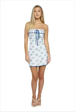 With Jean Sabrin Dress Toile Papillon White Size S / AU 8  for rent on The Volte - image 1