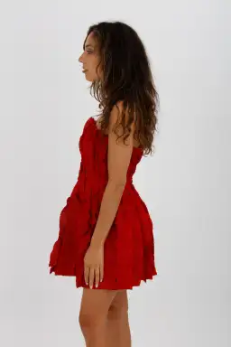 AJE Hybrid Sleeveless Mini Dress Scarlet Red Size 10 for rent on The Volte - image 6