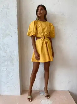 New Romantics Dolce Vita Mini Yellow Size AU 10 for rent on The Volte - image 1