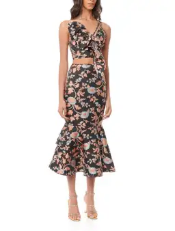 Eliya The Label Kianne Top and Zani Skirt Set Floral Size XS/S