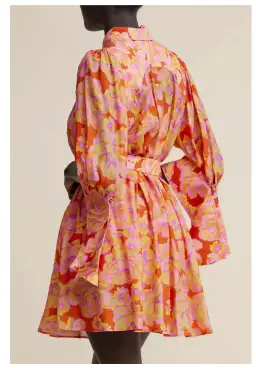 Acler Merrylands Mini Shirtdress Summer Bloom Size 8 for rent on The Volte - image 2