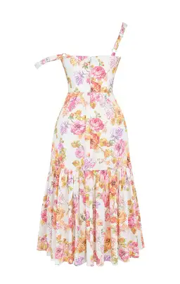 House of CB Elia Midi Dress Ivory Floral Size L / Au 12 (+cup) for rent on The Volte - image 8