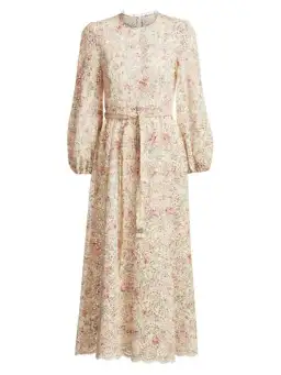 Zimmermann Honour High Neck Dress Cream Floral Size 1/AU 10 for rent on The Volte - image 5