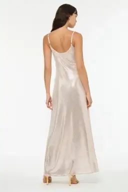 Manning Cartel High Voltage Slip Dress Nude Silver Size 6 for rent on The Volte - image 7