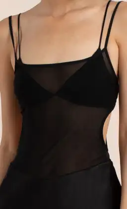 Bec & Bridge Lindsey Cut Out Maxi Dress Black Size M/AU 10 for rent on The Volte - image 3