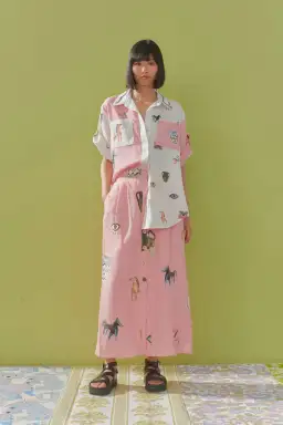 Alemais Cleo Shirt Pink Size AU 12