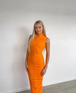 Eliya The Label Tenille Dress Orange Size XS / AU 6  for rent on The Volte - image 3