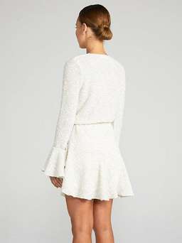 Shona Joy Aimee frill cuff sleeve mini dress - Current Season 
