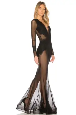 Michael Costello Martin Gown Black Size AU 8 for rent on The Volte - image 3