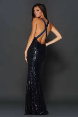 Elle Zeitoune Danny Gown Navy Size AU 10 for rent on The Volte - image 2
