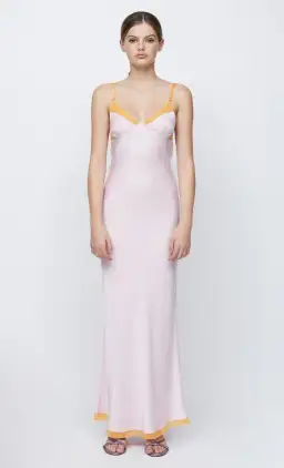 Bec & Bridge Joelle Maxi Dress In Quartz/Tangerine Size 8