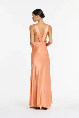 Sir The Label Aries Cut Out Gown Peach Size 6 for rent on The Volte - image 3