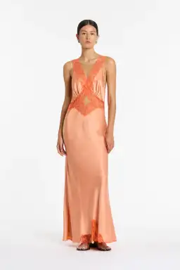 Sir The Label Aries Cut Out Gown Peach Size 6 for rent on The Volte - image 1