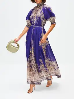Zimmermann Anneke Swing Maxi Dress in Indigo Paisley
Size 3 / Au 14